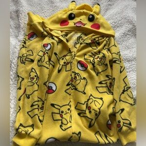 Yellow Pikachu Hooded Onesie